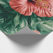 Tropischer Hibiskus & Monstera