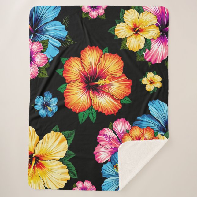 Tropischer Hibiskus Sherpadecke (Vorderseite)