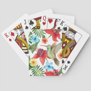 Tropischer Hummingvogel Spielkarten