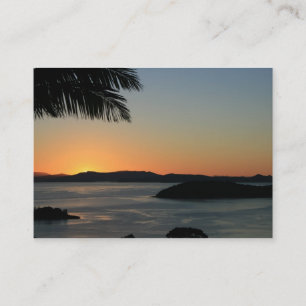 Tropischer Insel-Sonnenuntergang - Rabattkarte