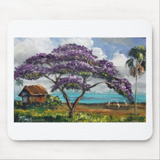 Tropischer Jacaranda Mousepad