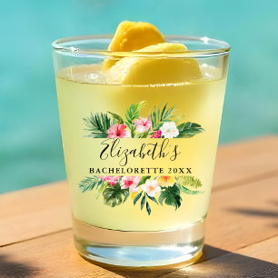 Tropischer Junggeselinnen-Abschied Schnapsglas
