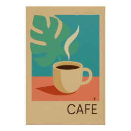 Tropischer Kaffee Poster