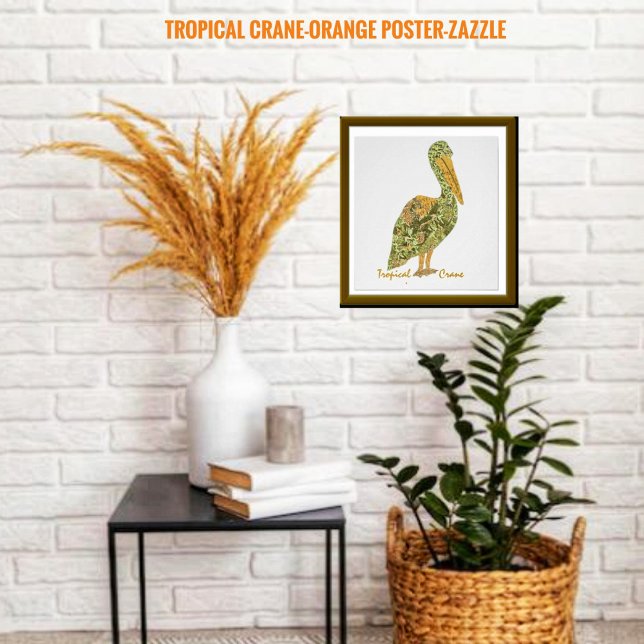 Tropischer Kranich Poster (Von Creator hochgeladen)