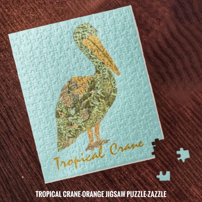 Tropischer Kranich Puzzle (Von Creator hochgeladen)