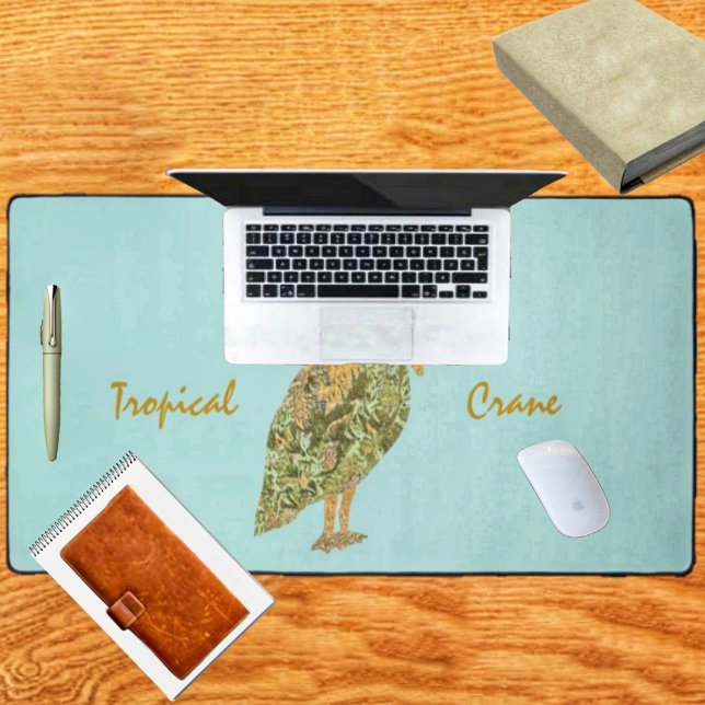 Tropischer Kranich Schreibtischunterlage (This charming, desk mat makes a welcome addition, to your child's room!)