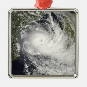 Tropischer Kyklon Jokwe in Mosambik Channe Silbernes Ornament