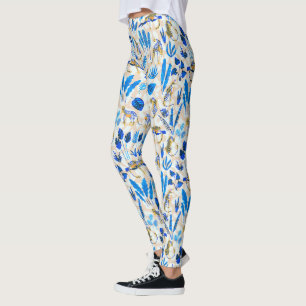 Tropischer Leopard-Dschungel Leggings