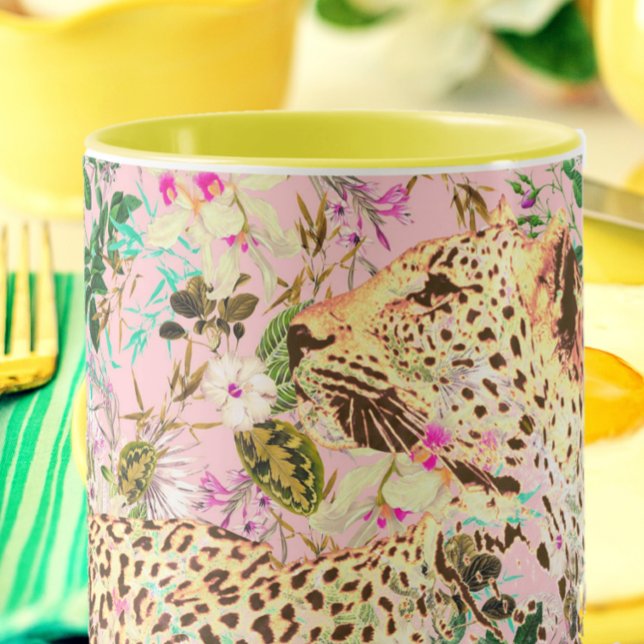 Tropischer Leopardenprint Tasse (Von Creator hochgeladen)