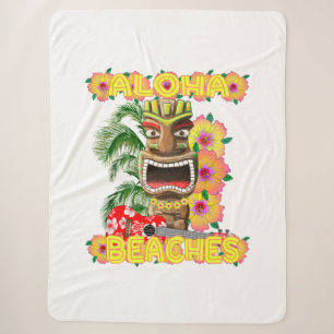 Tropischer lustiger Aloha Strand-Hawaiianer Tiki Sherpadecke