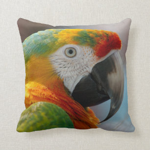 Tropischer Macaw-Papagei Kissen