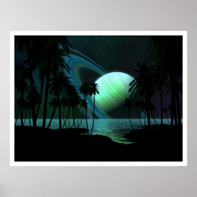 Tropischer Mond der Thetis Poster (Vorne)