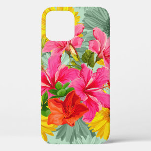 Tropischer nahtloser Hibiskus Case-Mate iPhone Hülle