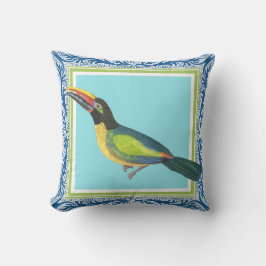 Tropischer Ocean Beach Toucan Bird Batik Muster Ku Kissen
