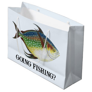 Tropischer Opah-Fisch, Vintage-Meeres-Aquarien-Tie Große Geschenktüte