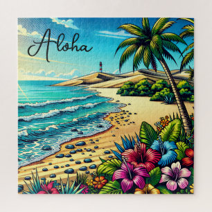 Tropischer Ozean Aloha Urlaub Puzzle