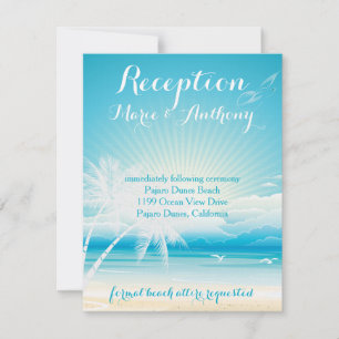 TROPISCHER OZEANSPRUCH Empfang Einladung