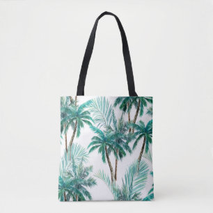 Tropischer Palm: Dschungel-Muster in Wasserfarbe.