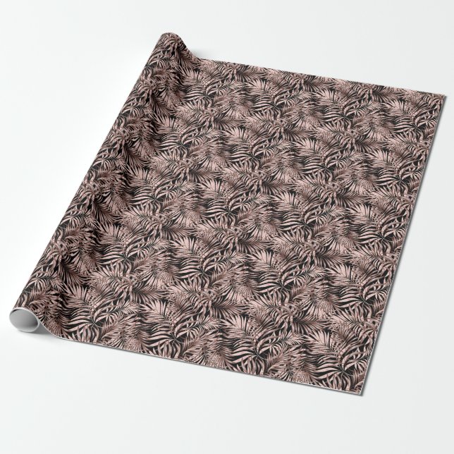 Tropischer Palm: Dschungelflorale Muster. Geschenkpapier (Ungerollt)