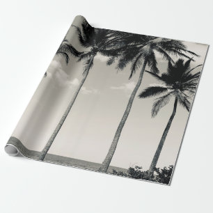 TROPISCHER PALMBAUM AM STRAND GESCHENKPAPIER