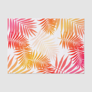 Tropischer Palme-Blatt-Sommer-Sonnenuntergang Seidenpapier