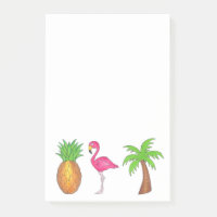 Tropischer Palmenbaum Ananas Pink Flamingo