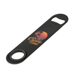 Tropischer Palmenbaum-Sonnenuntergangs-Kreuzfahrt- Speed Flaschenöffner