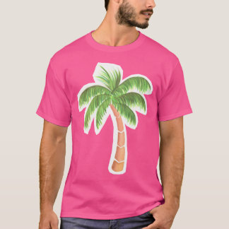 Tropischer Palmenbaum - Wasserfarbe T-Shirt