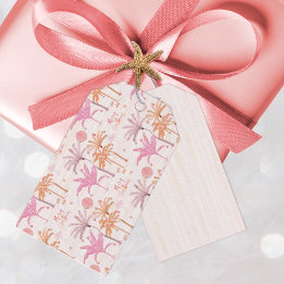Tropischer Palmenbaum Weihnachten Geschenkanhänger