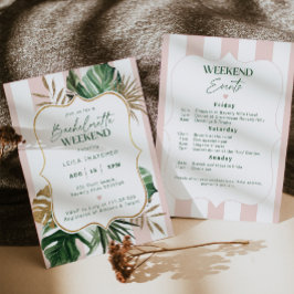 Tropischer Palmenstrand Bacheloretto Einladung