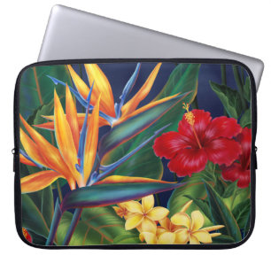 Tropischer Paradies-NeoprenWetsuit Laptopschutzhülle