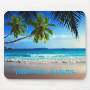 Tropischer Paradies-Strand Mousepad