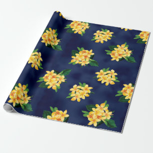 Tropischer Paradiesplumeria-Hawaiianer Geschenkpapier