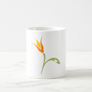 Tropischer Paradiesvogel-Blumenstrauß Kaffeetasse