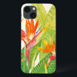 Tropischer Paradiesvogel der Blumen-| iPhone 13 Hülle<br><div class="desc">Künstler der Watercolor-tropischer Blumen-2: Tim OToole</div>