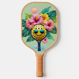 Tropischer Pickleball-Spaß - Niedliches Kawaii Pad Pickleball Schläger