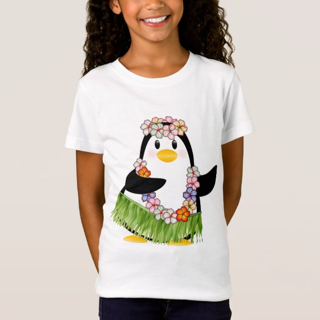 Tropischer Pinguin T-Shirt (Vorderseite)