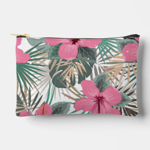 Tropischer Pink-Hibiskus Zubehörtasche
