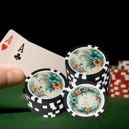Tropischer Poker-Chip Pokerchips