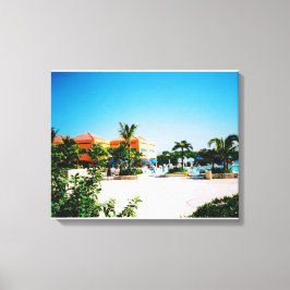 Tropischer Pool Canvas Print Leinwanddruck