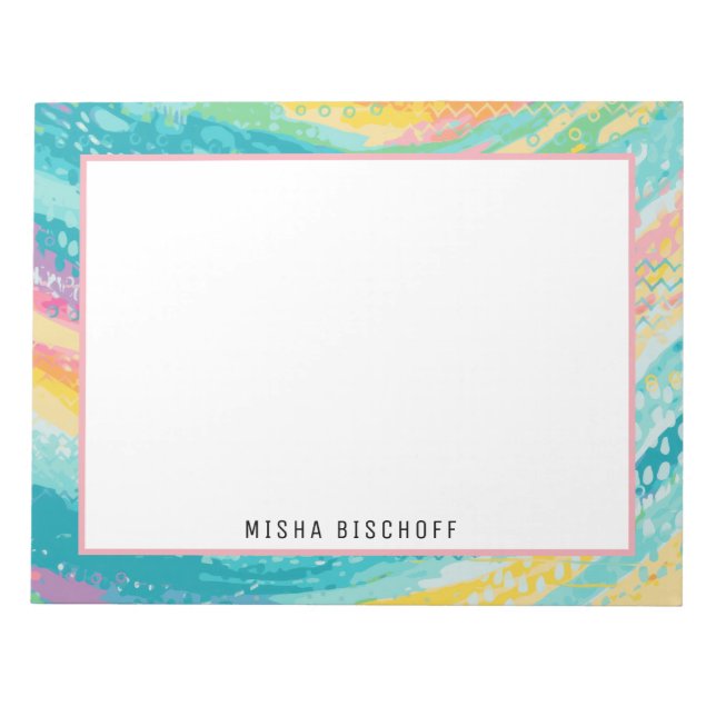 Tropischer Pool Träume Notizblock (Vorderseite)