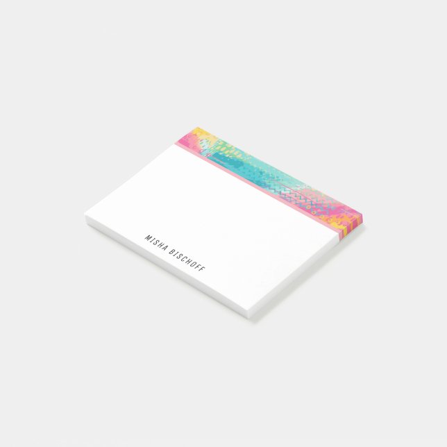 Tropischer Pool Träume Post-it Klebezettel (angewinkelt)