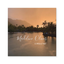 Tropischer QR-Code Moderner Beruflicher