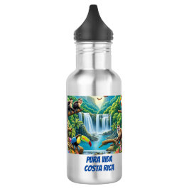 Tropischer Regenwald Edelstahlflasche