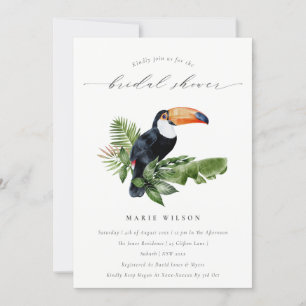 Tropischer Regenwald Taucon Brautparty Einladung