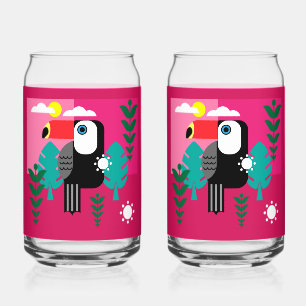 Tropischer Regenwald Toucan Dosenglas