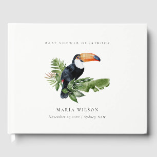 Tropischer Regenwald Toucan Fauna Baby Dusche Gästebuch