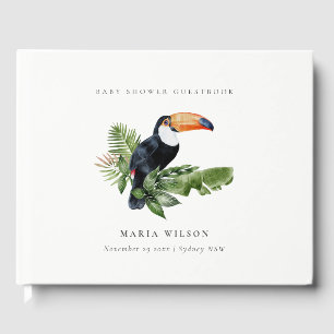 Tropischer Regenwald Toucan Fauna Babyparty Gästebuch