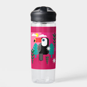 Tropischer Regenwald Toucan Trinkflasche