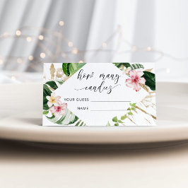 Tropischer Regenwald wie viele Bonbons im Glas Begleitkarte